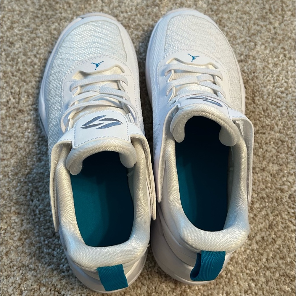 Jordan Luka 1 PS in White and Metallic Silver
